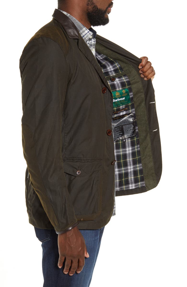 Barbour Icons Beacon Sports Waxed Cotton Jacket, Alternate, color,