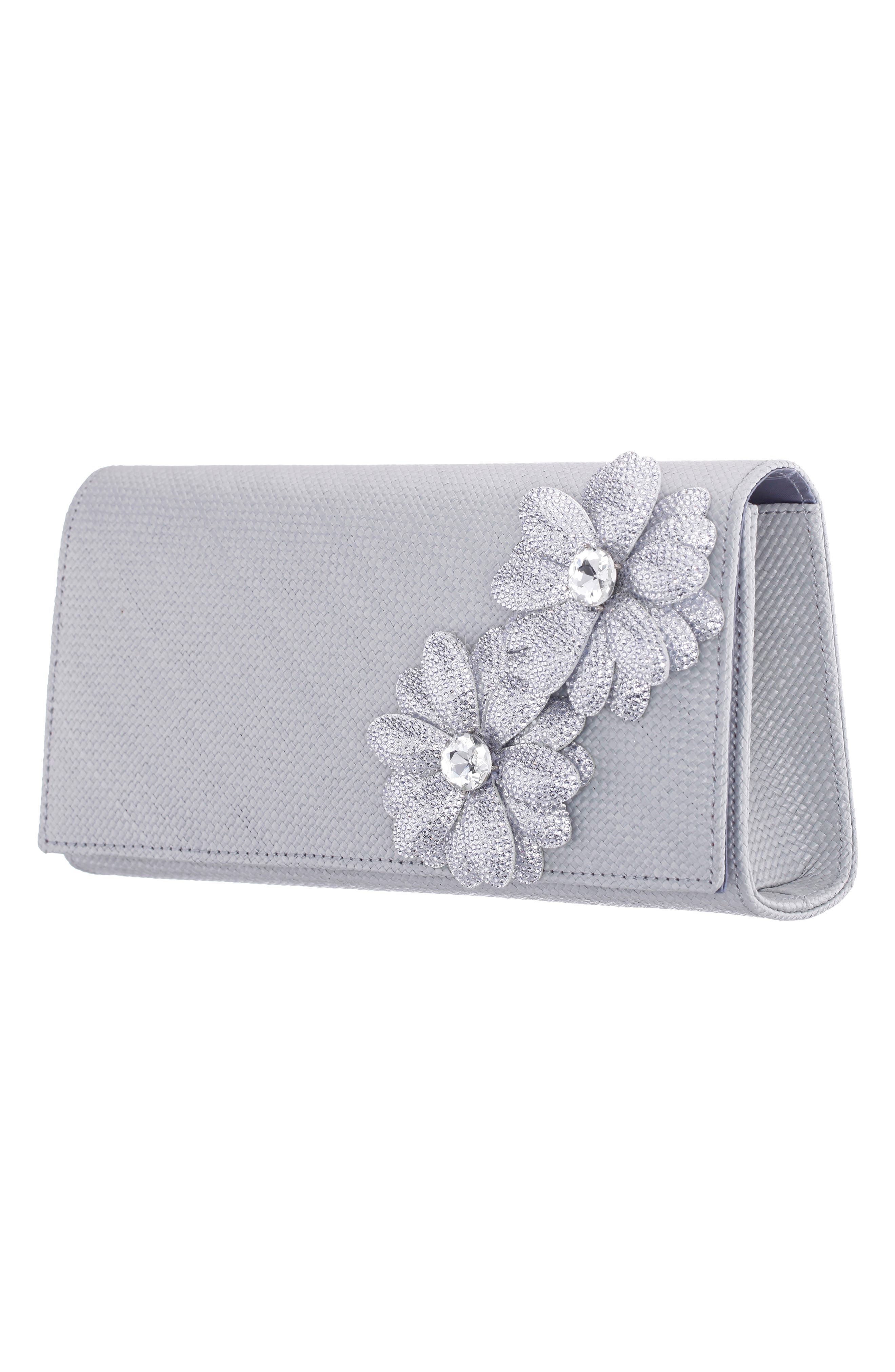 Nina Giselle Embellished Clutch, Alternate, color, 