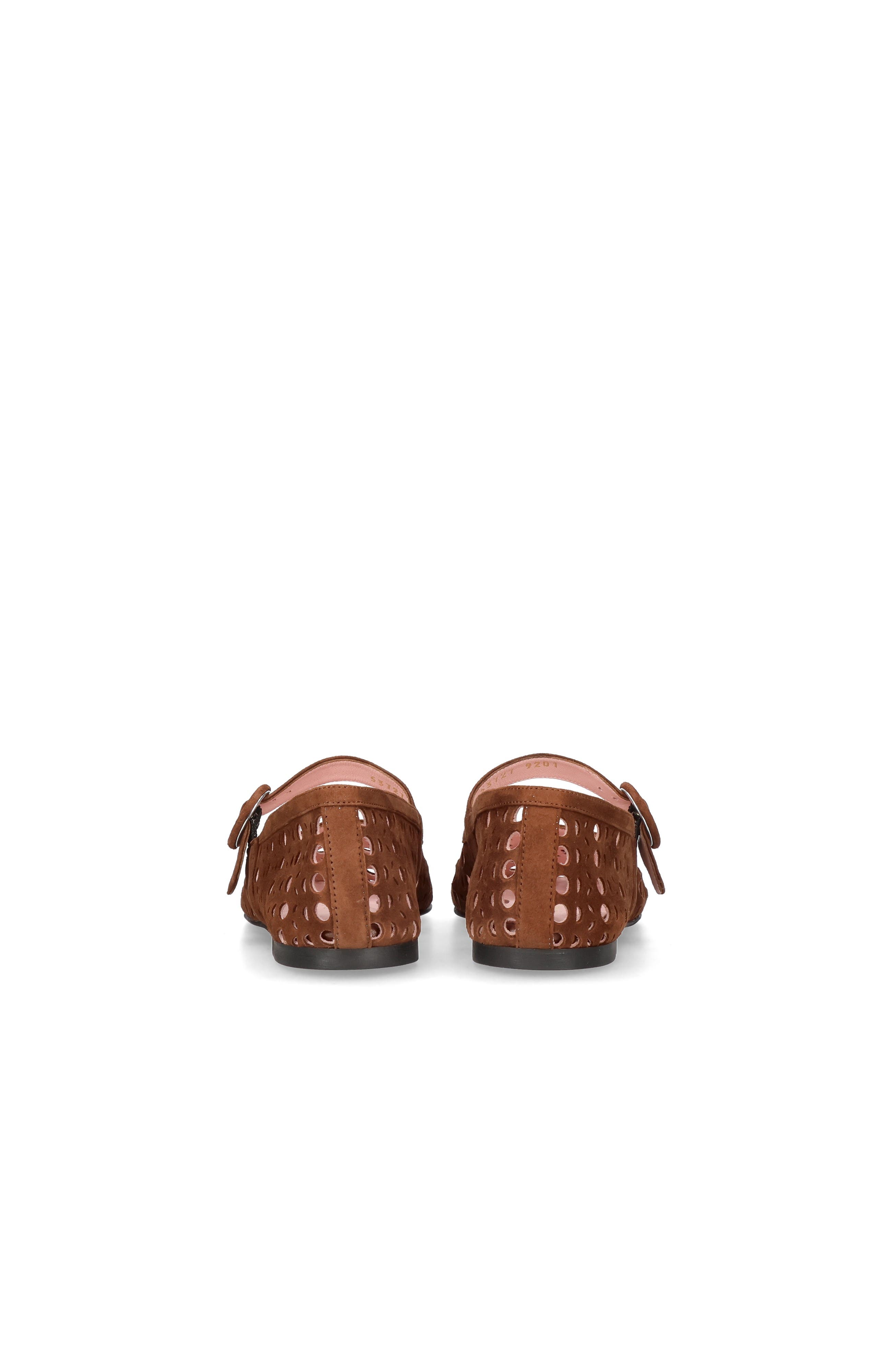 Suede Die Cut Mary Jane, Alternate, color, Brown