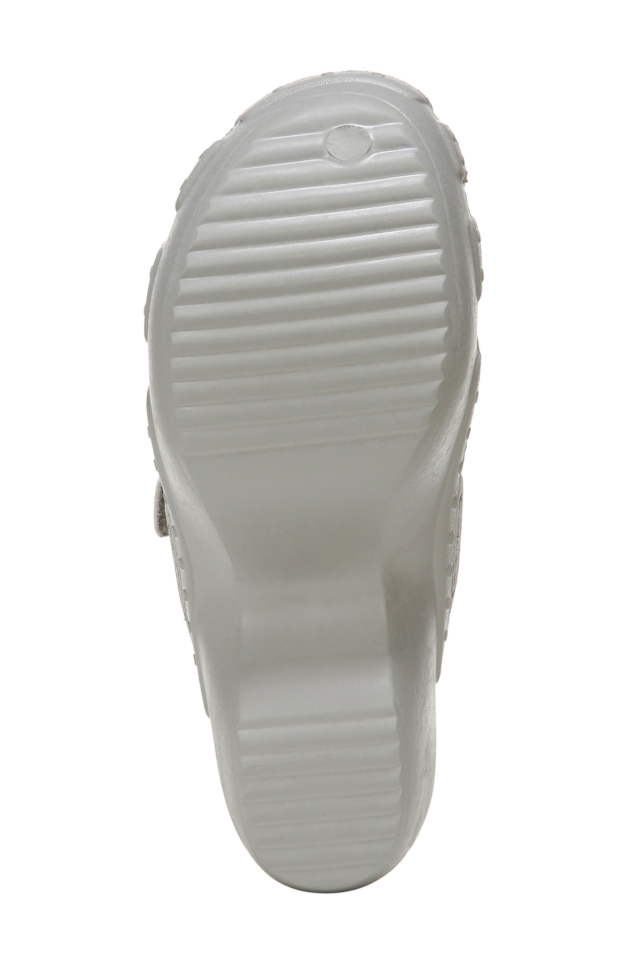 Dance On Clog, Alternate, color, SILVER FAUX LEATHER
