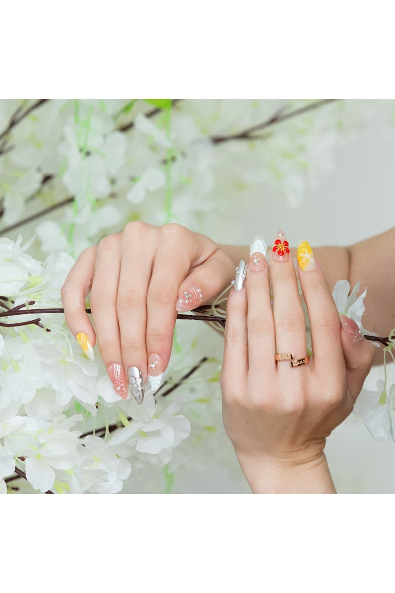 Seaside Picnic - Nail Set, Alternate, color, Blue