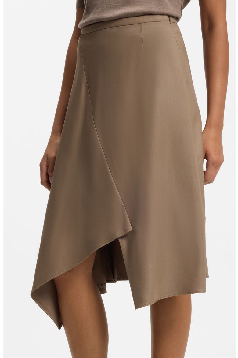 Voxana Asymmetric Skirt, Alternate, color, WALNUT