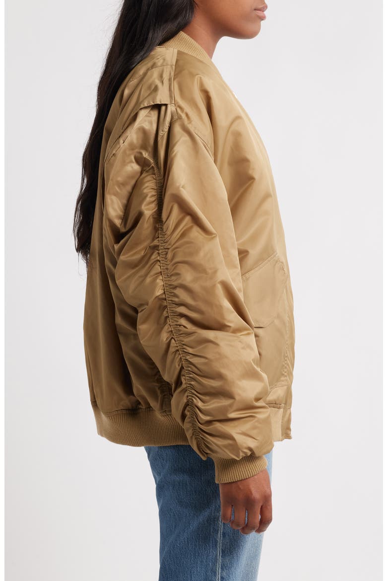 Bomber Jacket, Alternate, color, CAMEL MULTI