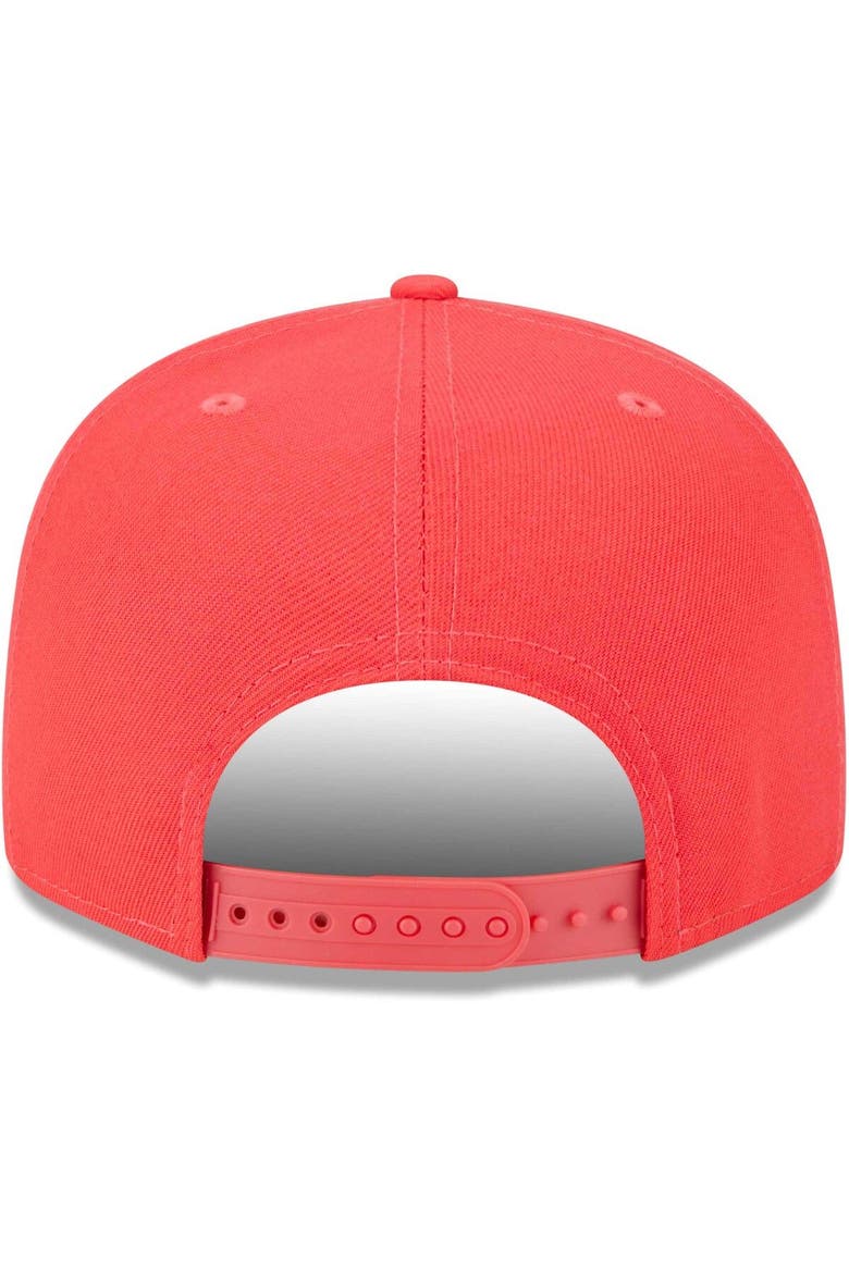 Men's New Era Red Chicago White Sox Spring Color Basic 9FIFTY Snapback Hat, Alternate, color, Red