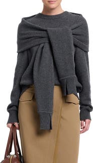 TWP Crewneck Cotton Shrug Sweater