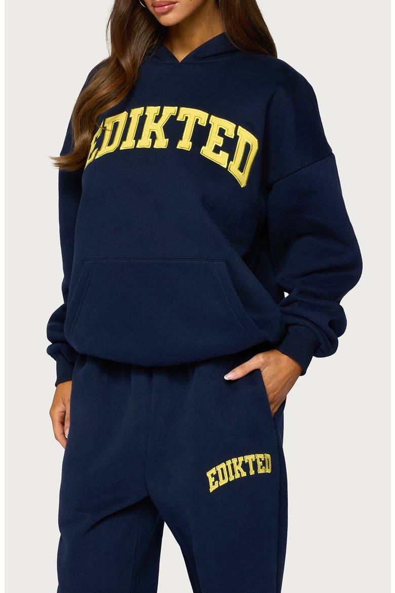 Crush Graphic Oversized Hoodie, Alternate, color, NAVY