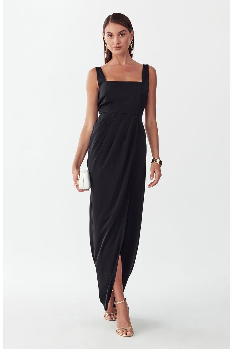 Akron Maxi Dress, Main, color, Black