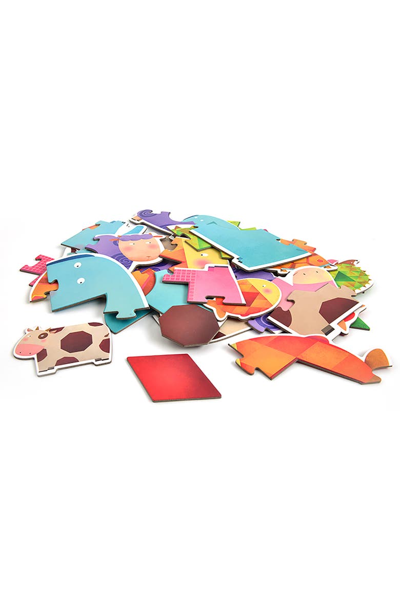 My First Animal Puzzle with 7 Illustrated Animals Preschool Learning 32 Piece Jigsaw Floor Puzzle, Alternate, color, Multicolored
