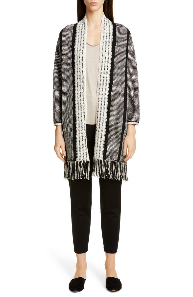 St. John Collection Slim Milano Knit Ankle Pants, Main, color, 