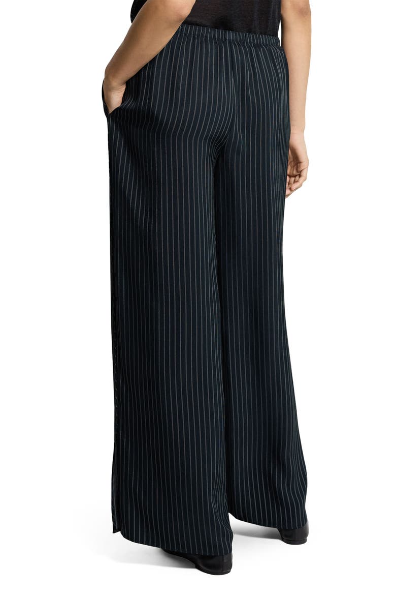 Slit Hem Wide Leg Pants, Alternate, color, BLACK MULTI