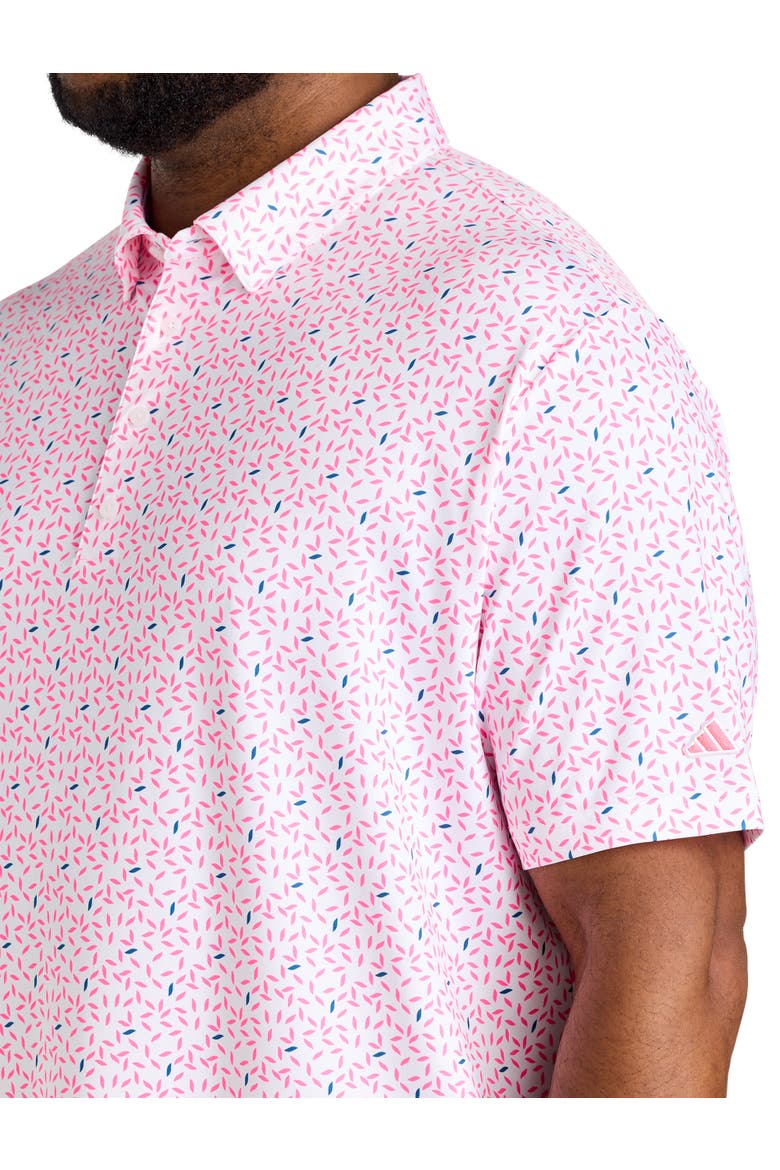 Big & Tall Ultimate 365 Printed Polo Shirt, Alternate, color, WHITE