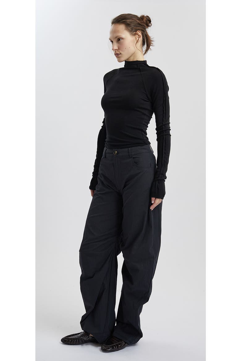 Pepper Turtleneck Long Sleeves Shirt, Alternate, color, BLACK