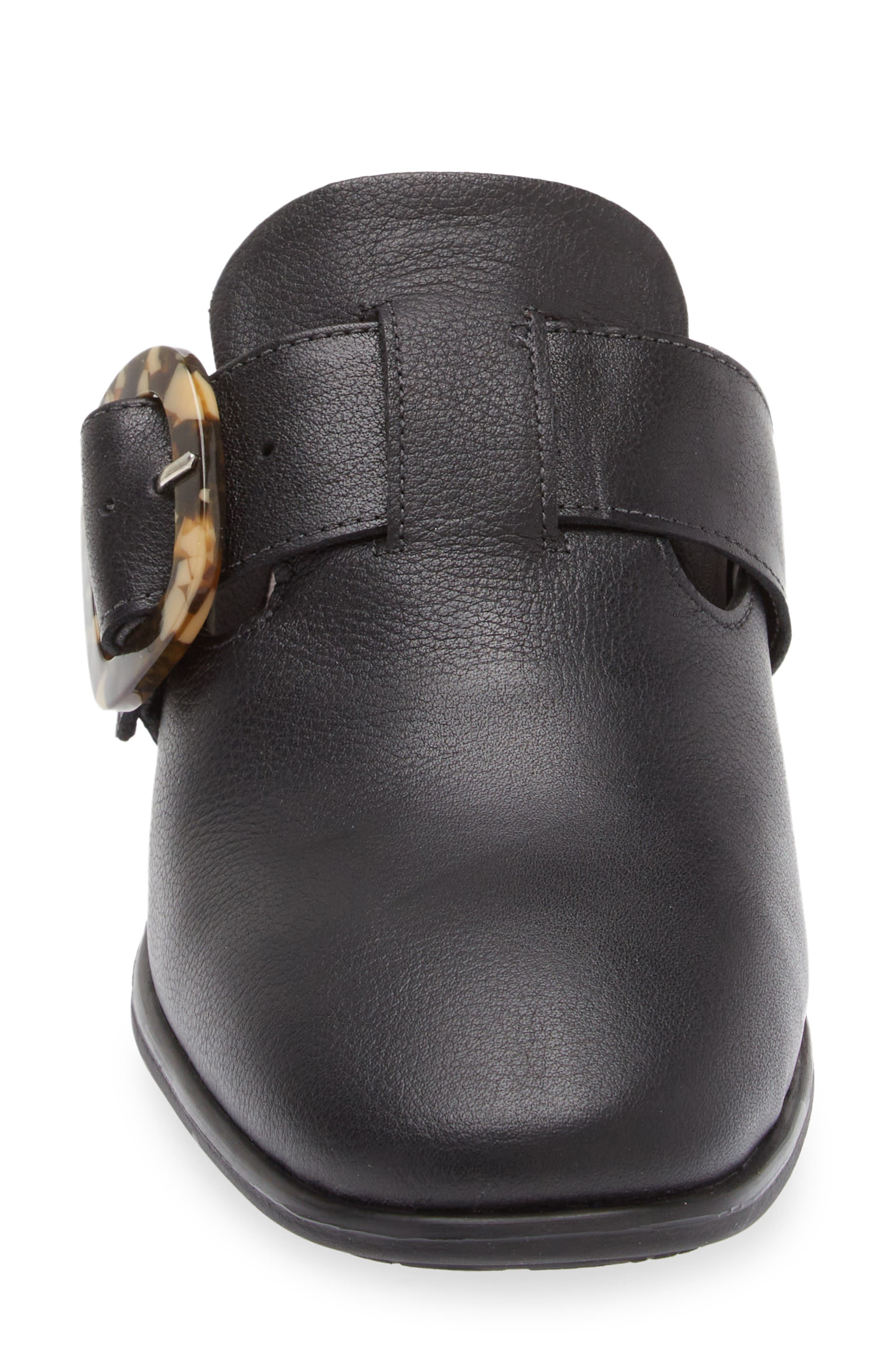 Naot Choice Mule, Alternate, color, Soft Black Leather