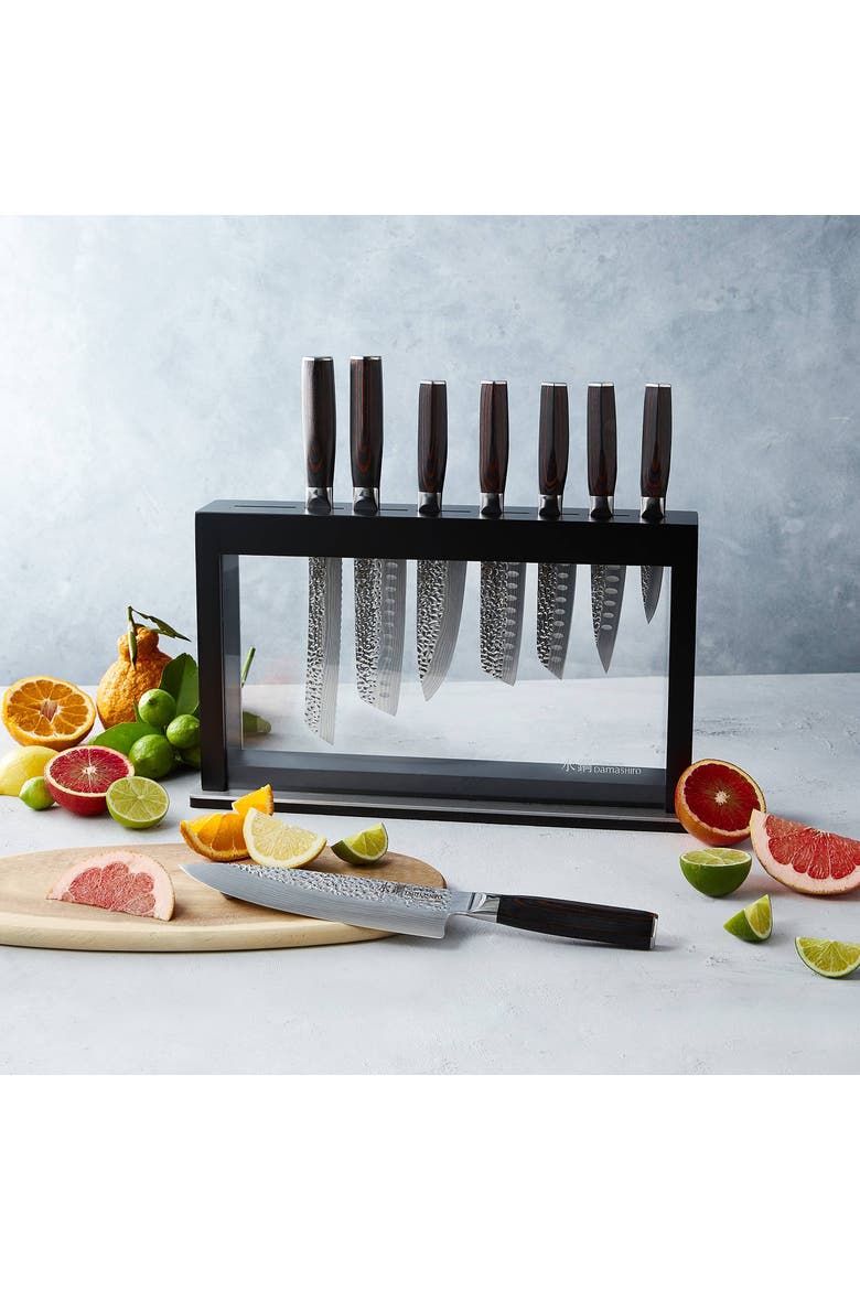 Damashiro EMPEROR® 9-Piece Hisa Knife Block, Alternate, color, Black