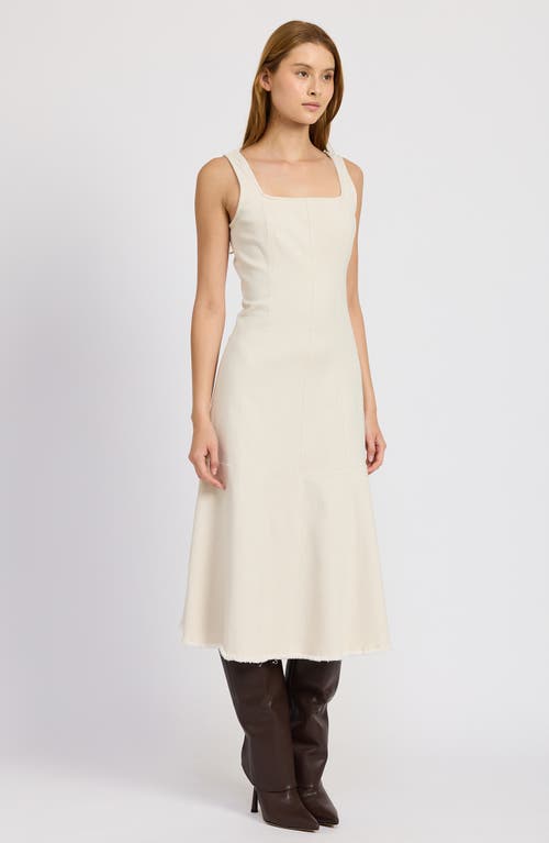 En Saison Women's Gwendolyn Denim Midi Dress In Off White