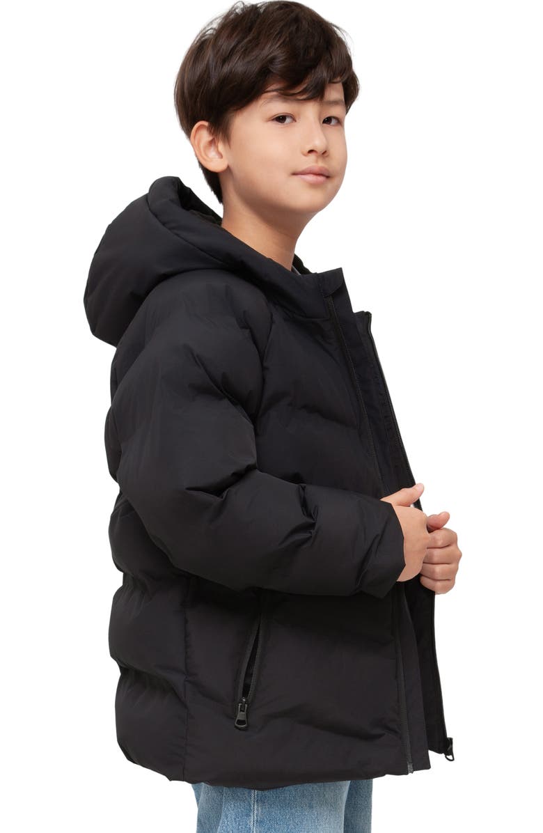 Rokka&Rolla Kids' Seamless Puffer Jacket, Alternate, color, Black