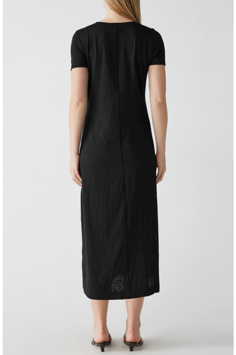 Alanis Supima® Cotton Midi T-Shirt Dress, Alternate, color, BLACK