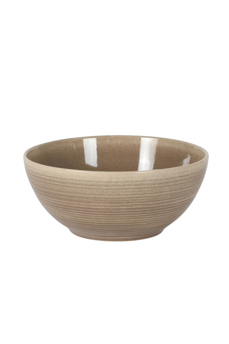 Maple Grove 4 Piece Stoneware Nesting Bowl Set, Alternate, color, Taupe