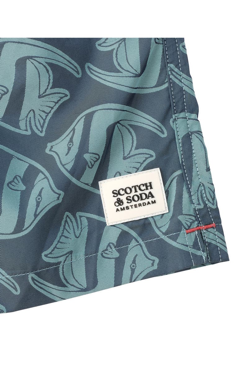 Scotch & Soda Low Tide Swim Trunks, Alternate, color, Sargasso Sea