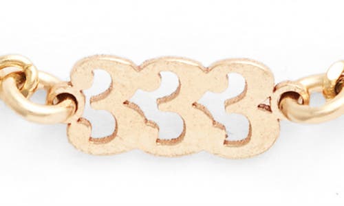 Set & Stones Angel Numbers Bracelet In Gold