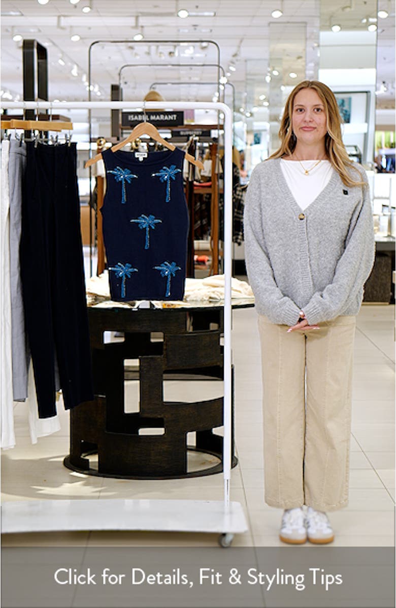 Arden Embroidered Palm Tree Top, sales video thumbnail