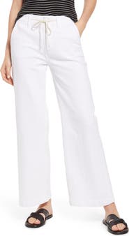 PAIGE Carly Wide Leg Ankle Pants