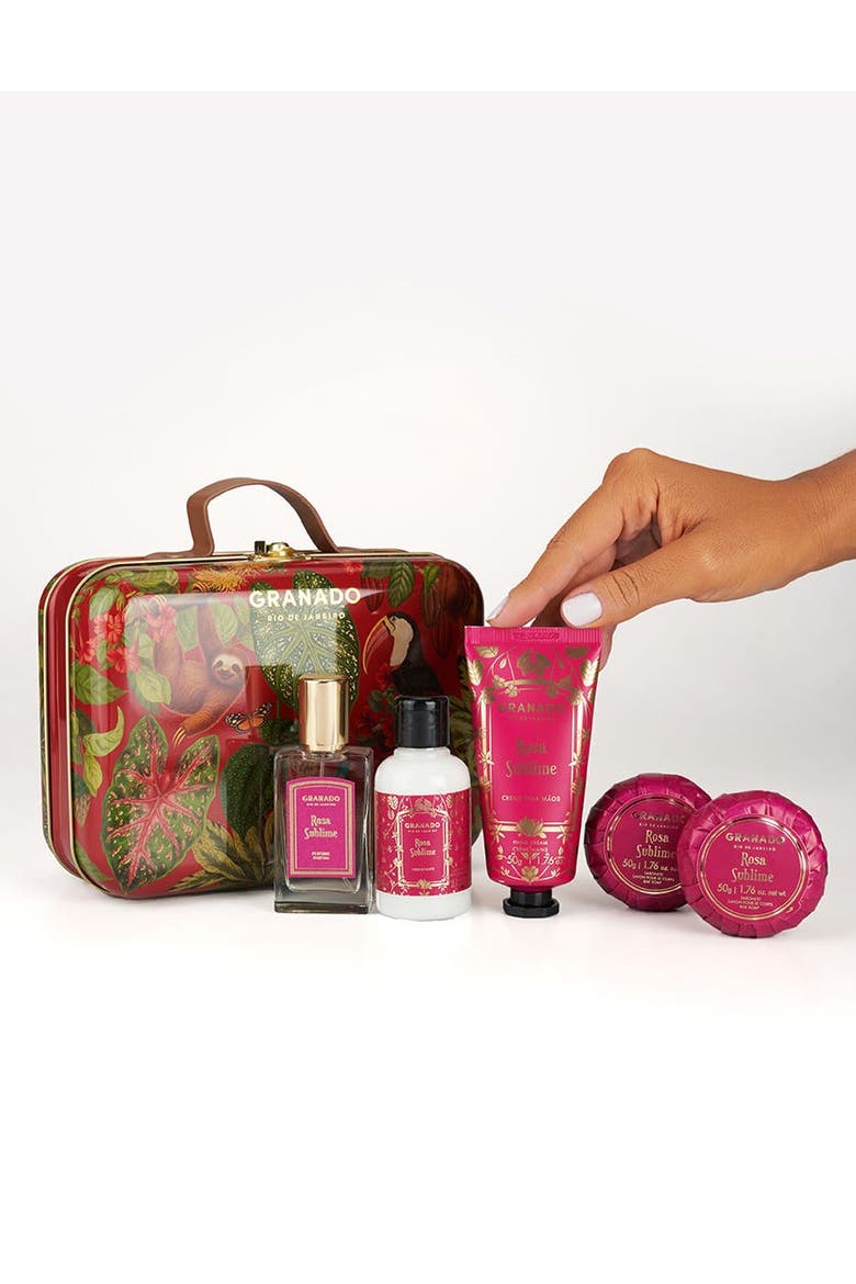 Scented Suitcase Rosa Sublime, Alternate, color, Clear