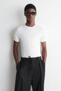 COS Slim Ribbed Cotton T-Shirt