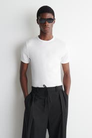 COS Slim Ribbed Cotton T-Shirt