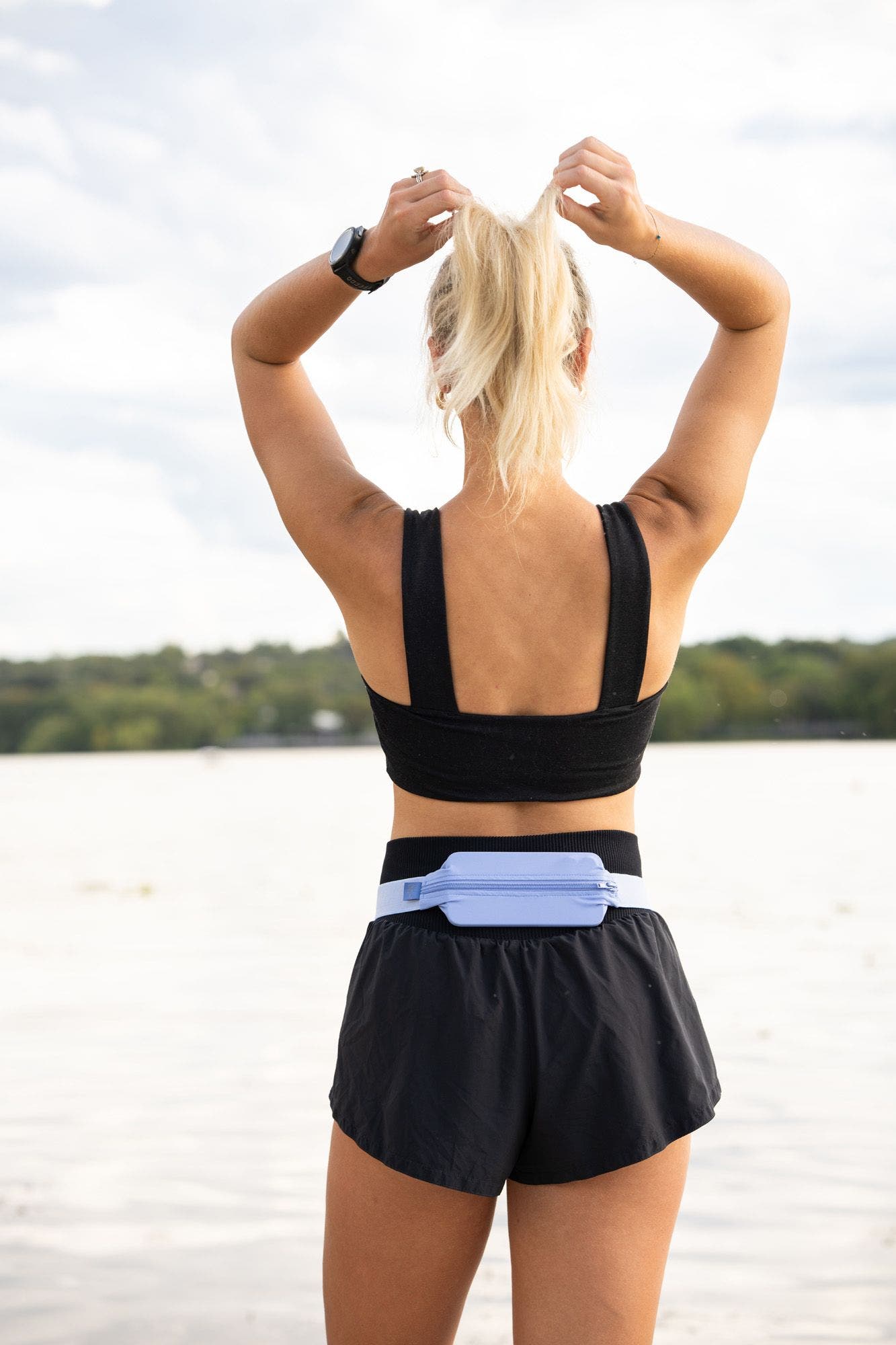 Monochromatic PRO Running Belt, Alternate, color, Periwinkle