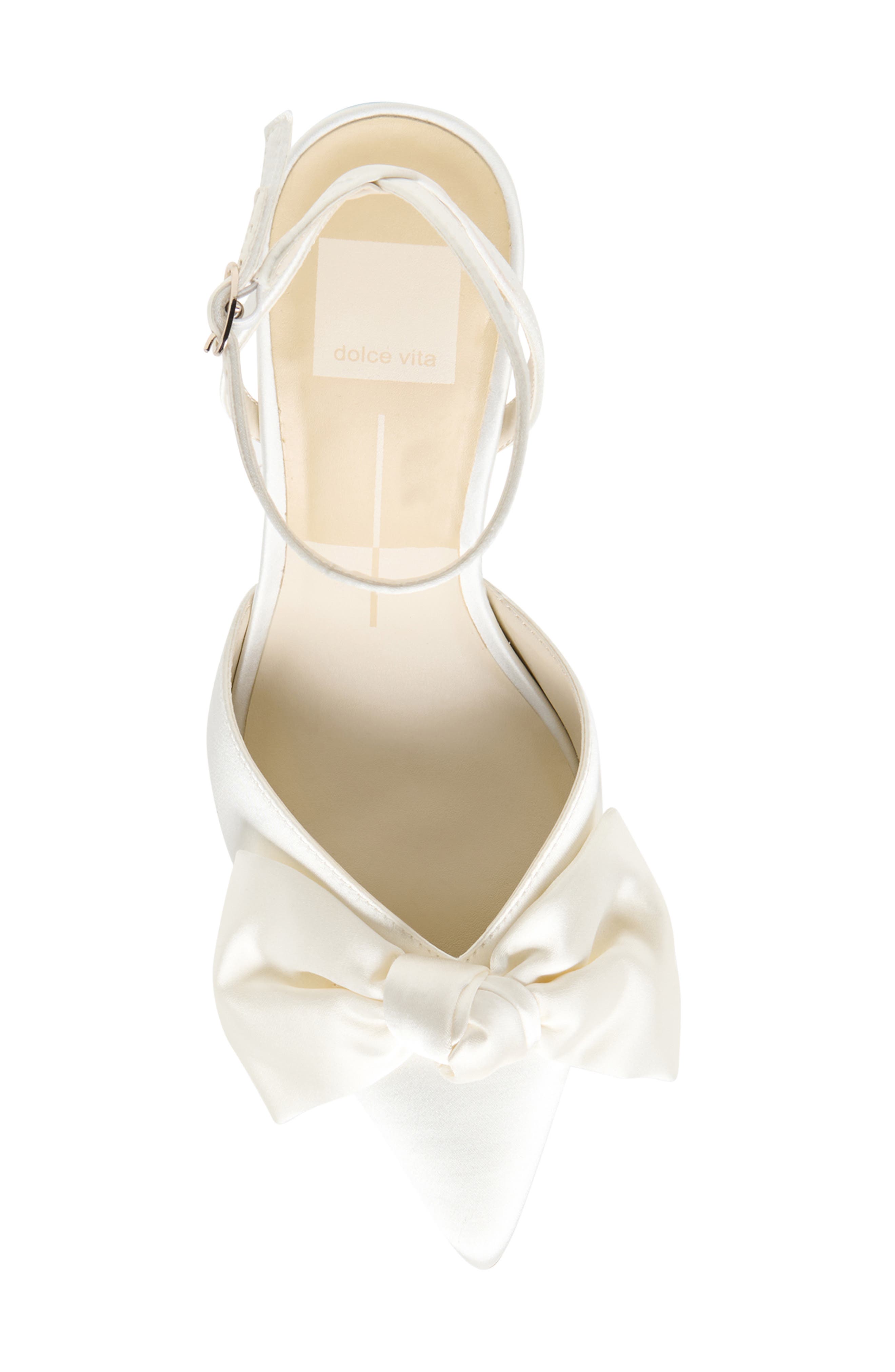 Dolce Vita Keisha Bow Pump, Alternate, color, White Satin