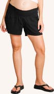 Nom Maternity The Easy Smocked Maternity Shorts
