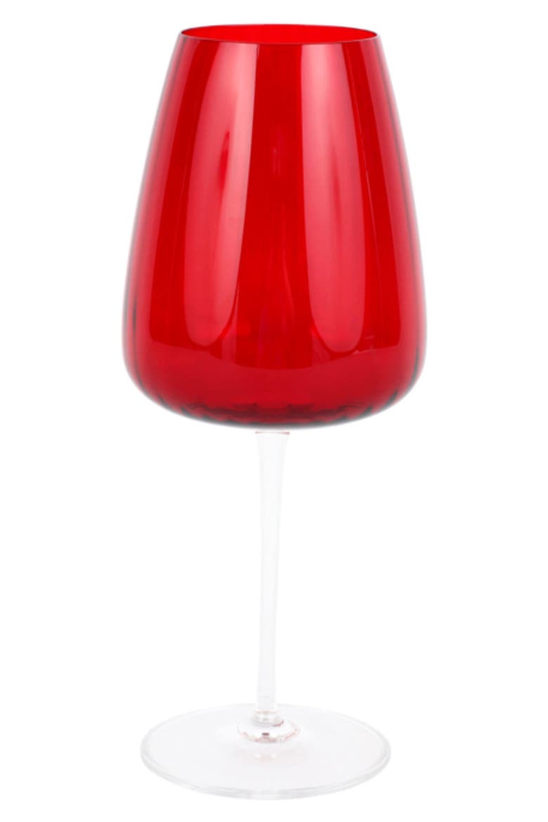 Francesca Water Glass, Main, color, RED