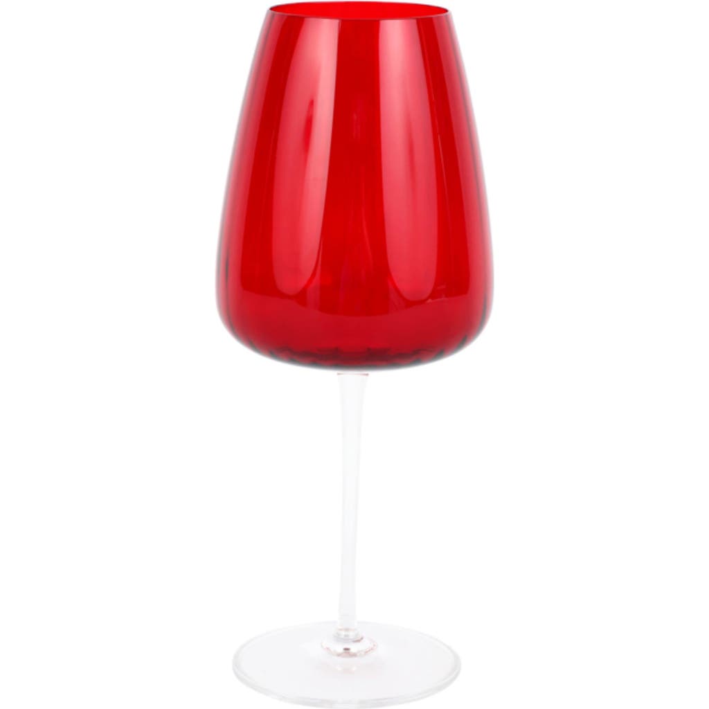Vietri Francesca Water Glass In Red
