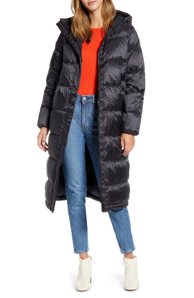 Everlane The ReNew Long Puffer Coat, Alternate, color,
