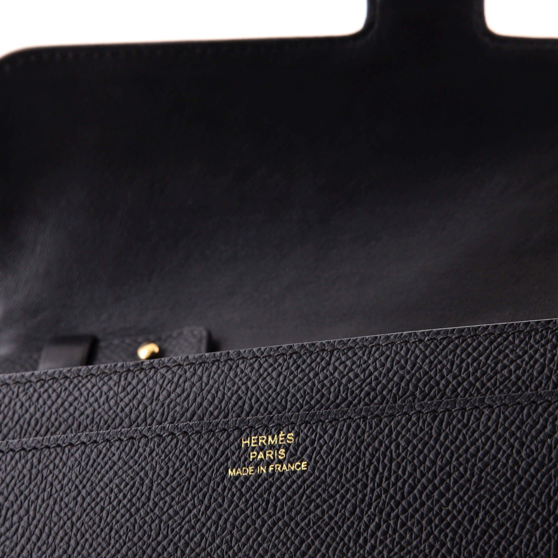 Pre-Owned Hermes Constance To Go Wallet Epsom, Alternate, color, 