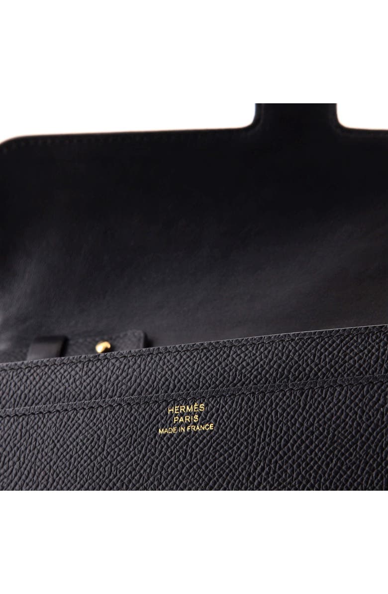 Pre-Owned Hermes Constance To Go Wallet Epsom, Alternate, color, Noir