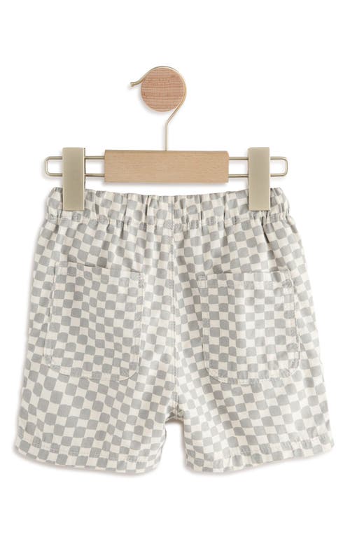 NEXT NEXT KIDS' CHECKERBOARD PRINT COTTON DRAWSTRING SHORTS