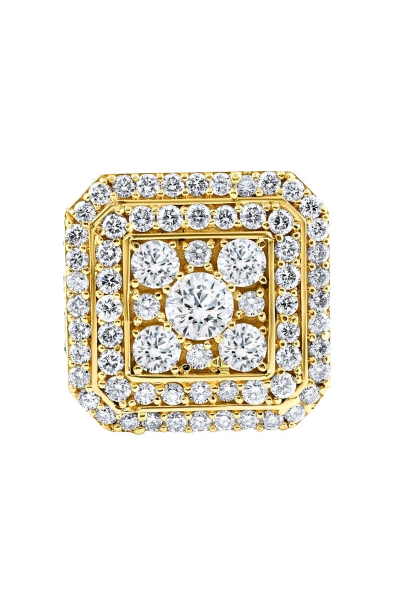 Bliss Diamond 33 Gram 8Ct Diamond Men's Pinkie Ring Solid 14k Gold Lab Grown, Alternate, color, 