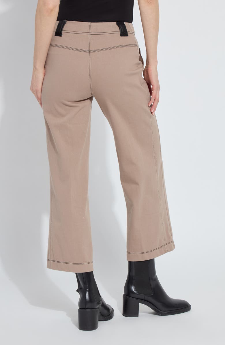 Lysse Valerie Crop Wide Leg Knit Jeans, Alternate, color, Timeless Taupe