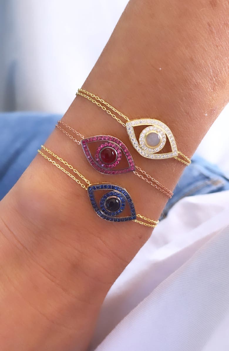 SHYMI Eye Evil Pendant Bracelet, Alternate, color, 