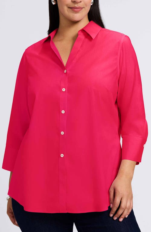 FOXCROFT FOXCROFT MARY NON-IRON STRETCH COTTON BUTTON-UP SHIRT