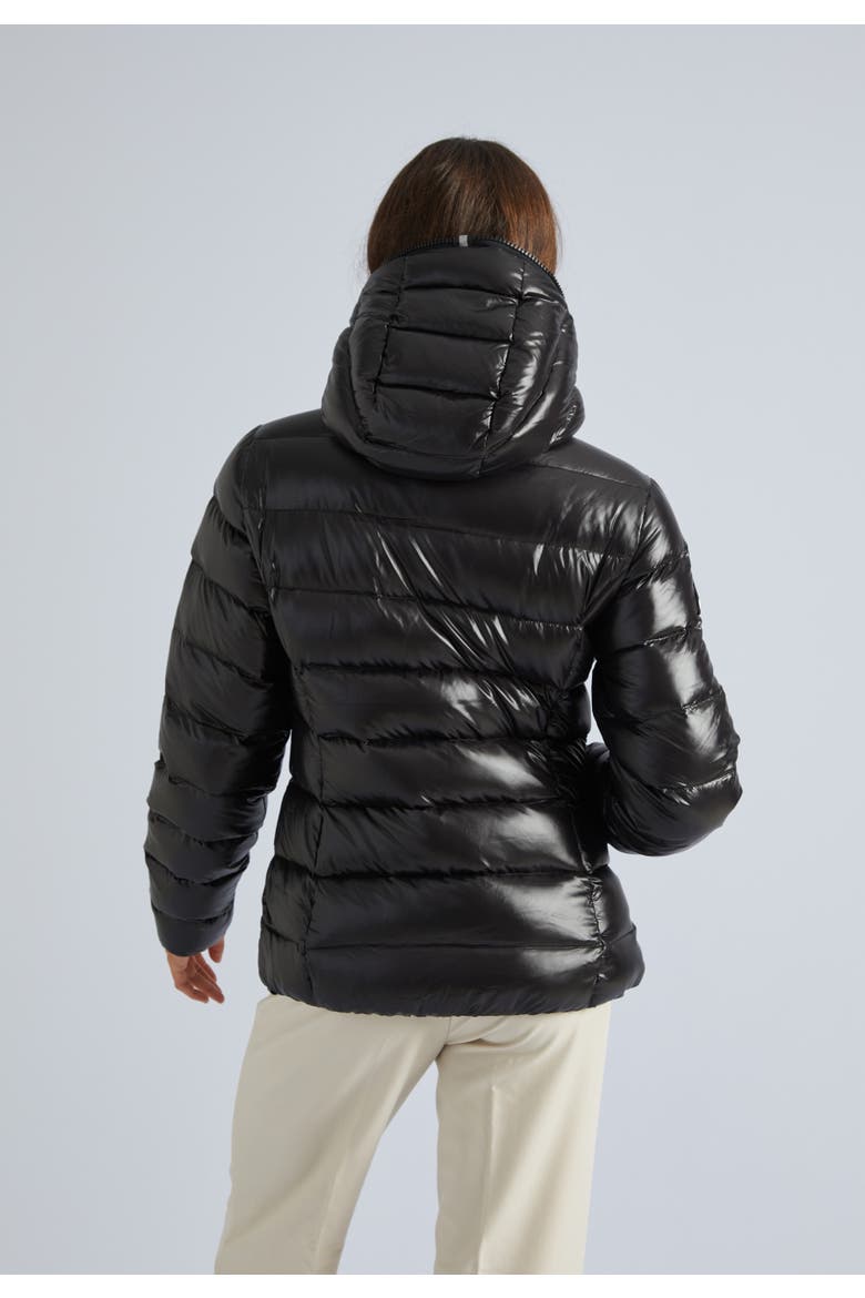 Hooded Quilted Puffer Jacket, Alternate, color, Black