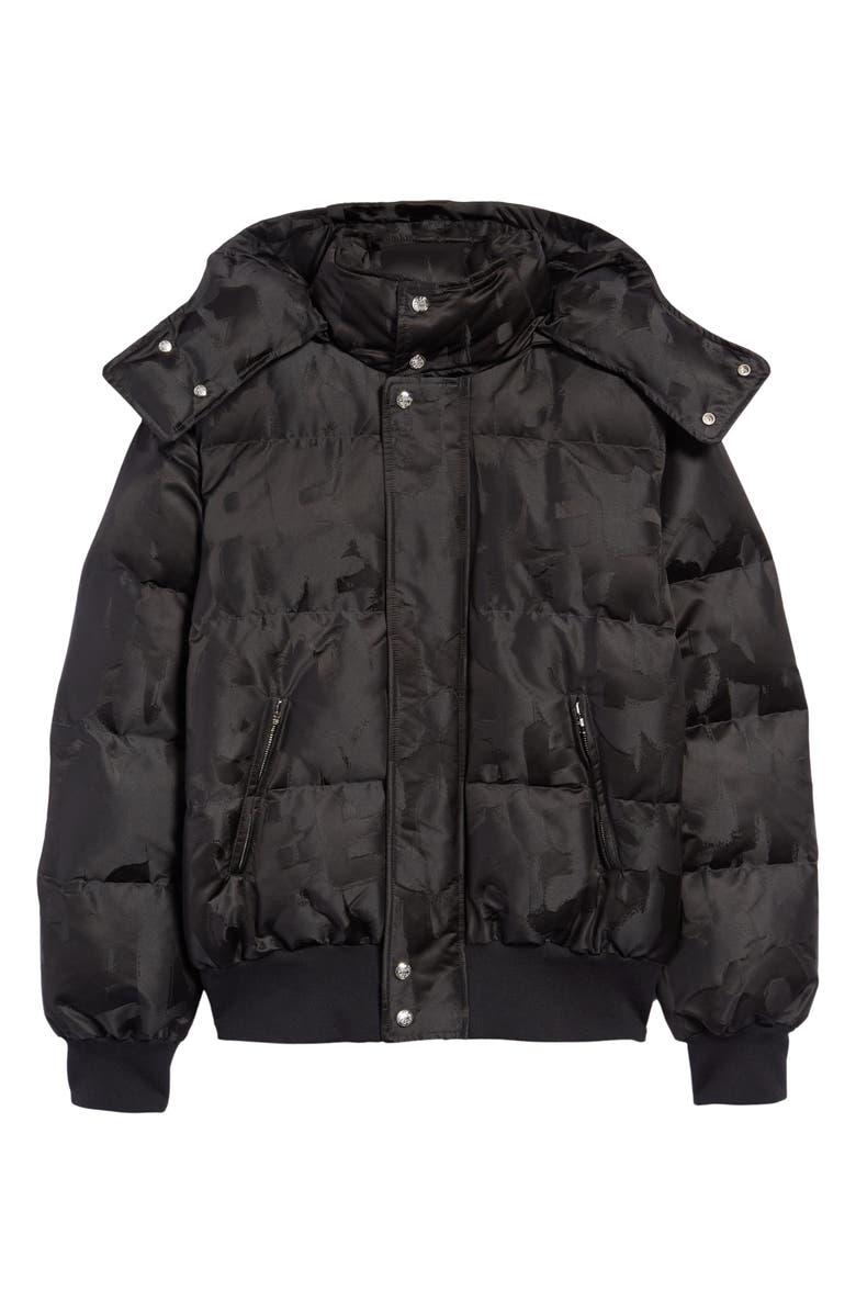 McQueen Graffiti Print Puffer Jacket, Alternate, color, 