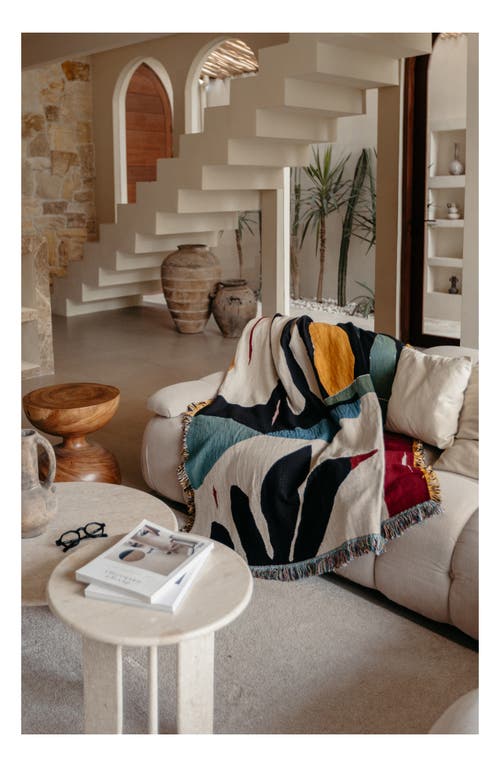 Slowdown Studio Woven Throw Blanket In Multi