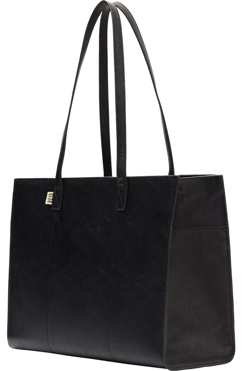 Béis The Work Tote, Alternate, color, Black