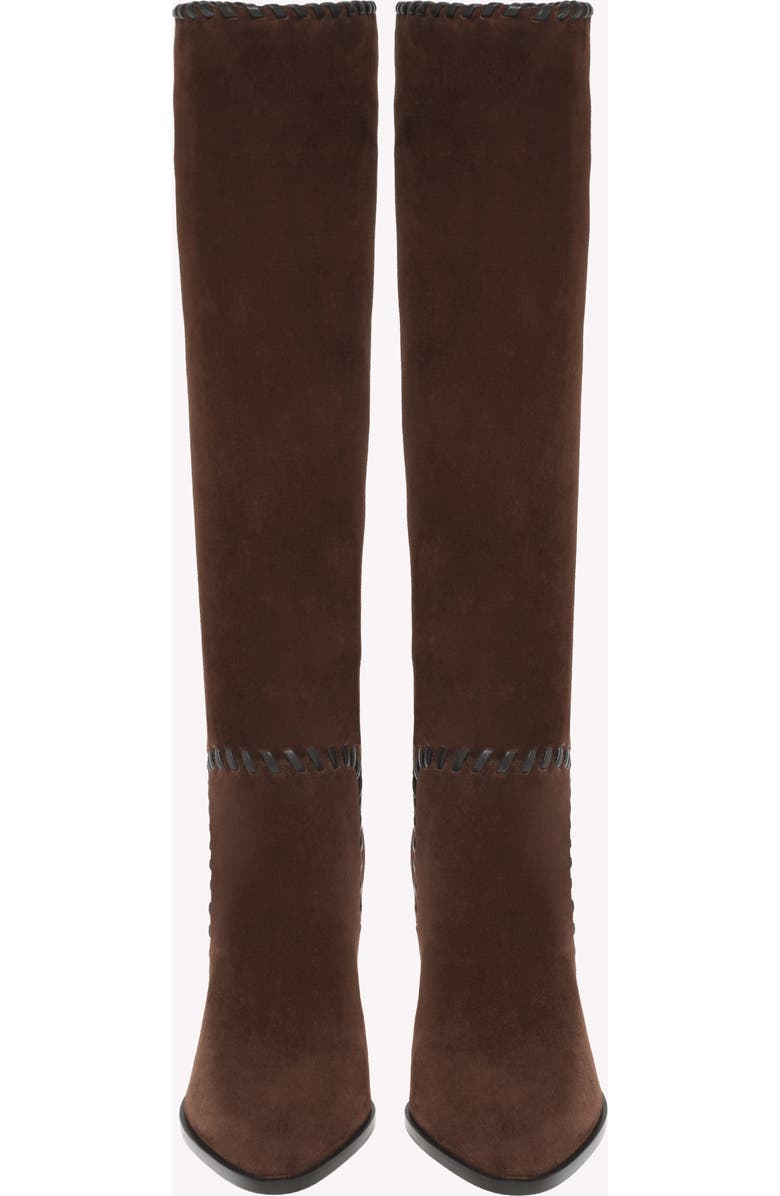 Gianvito Rossi Zaira Boot, Alternate, color, Brown Suede And Lamb Leather