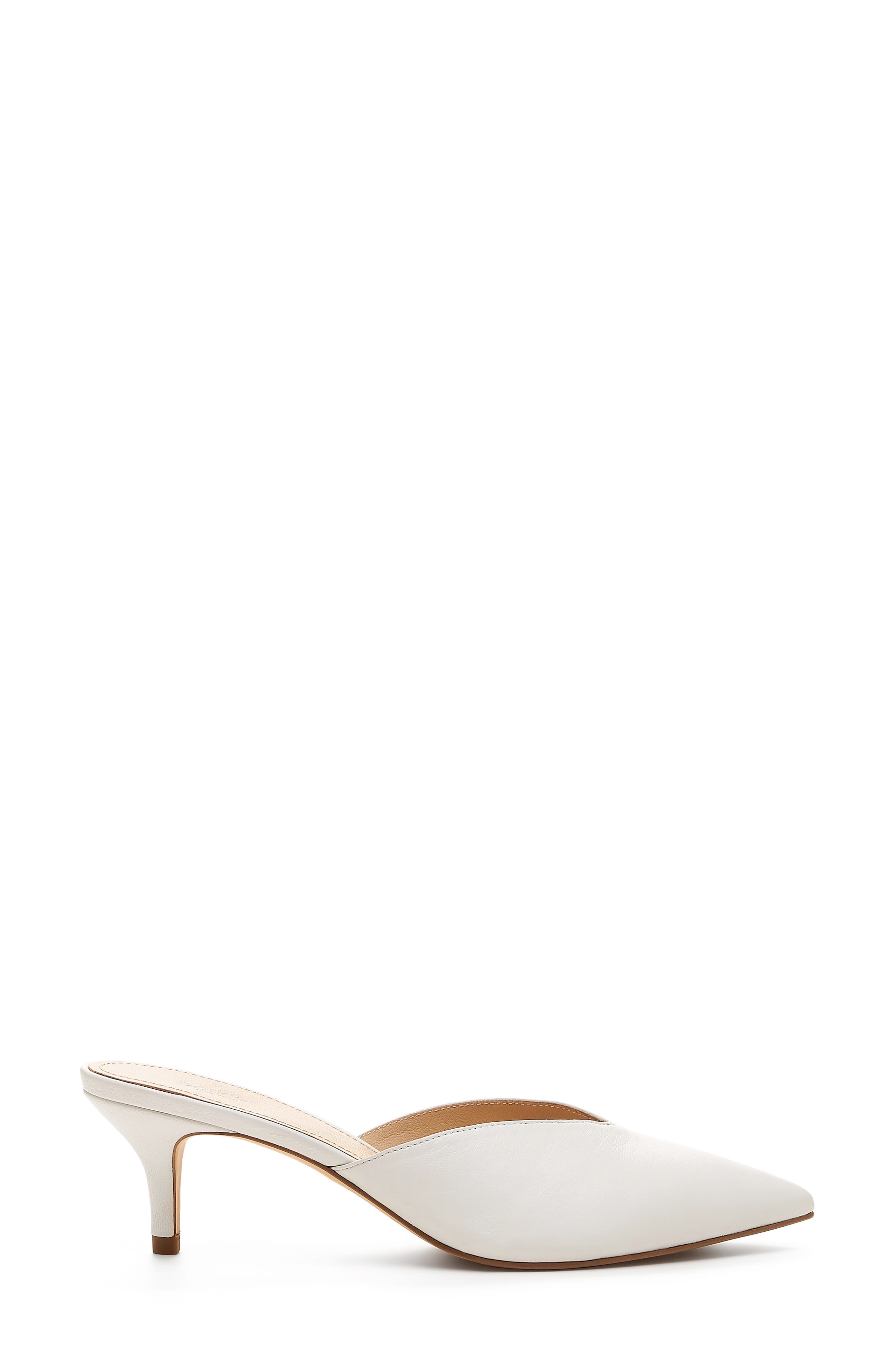 Pati Pointed Toe Mule, Alternate, color, WHITE LEATHER