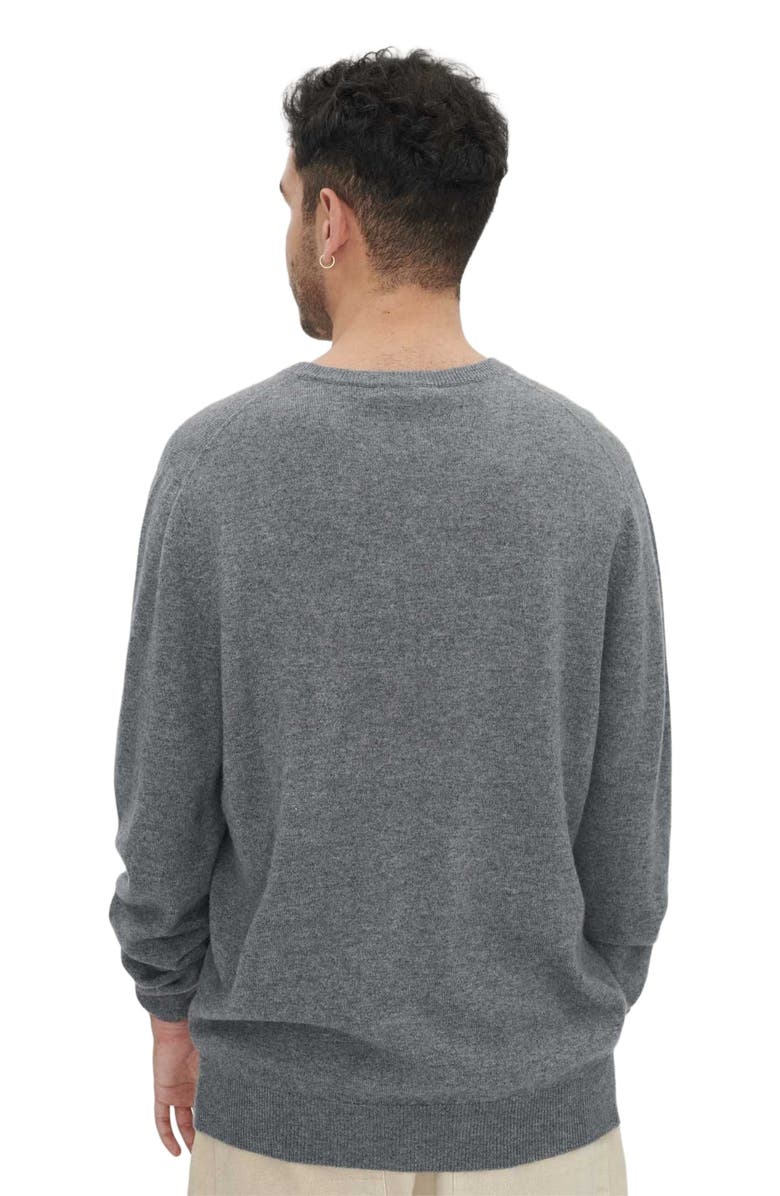 Gobi Cashmere Essential V-Neck Cashmere Sweater, Alternate, color, Dim Gray