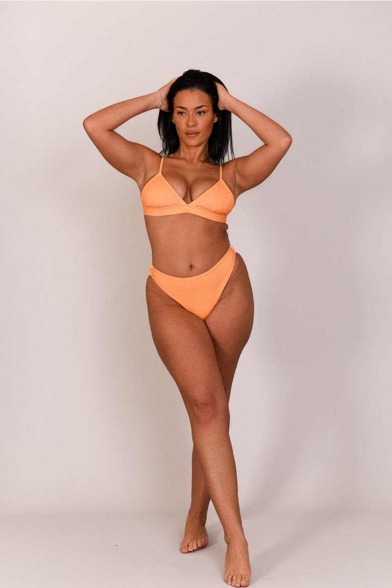 Tangerine Squeeze Boost 'Em Up Bikini Top, Alternate, color, Orange